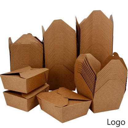 Microwaveable Kraft Brown Takeout Boxes, Eco-Friendly.