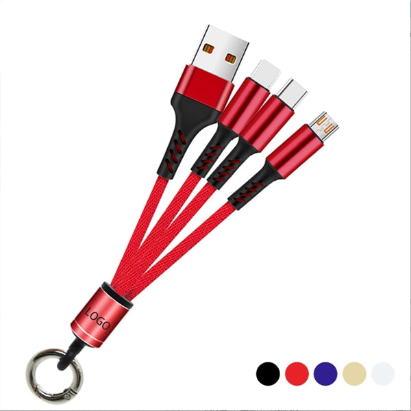USB Charging Keychain Cord 3in1