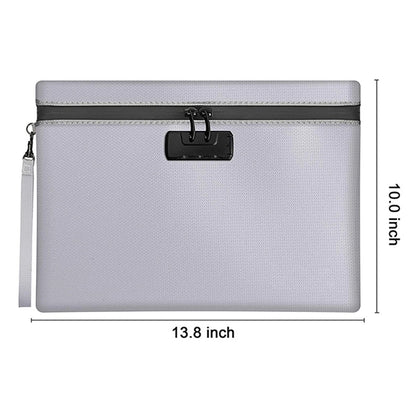 Custom Waterproof and Fireproof Document Bag with Combinatio