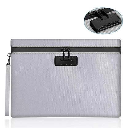 Custom Waterproof and Fireproof Document Bag with Combinatio