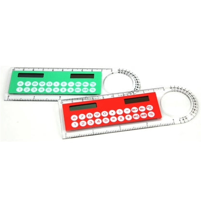Mini Solar Transparent Ruler Calculator with Magnifier