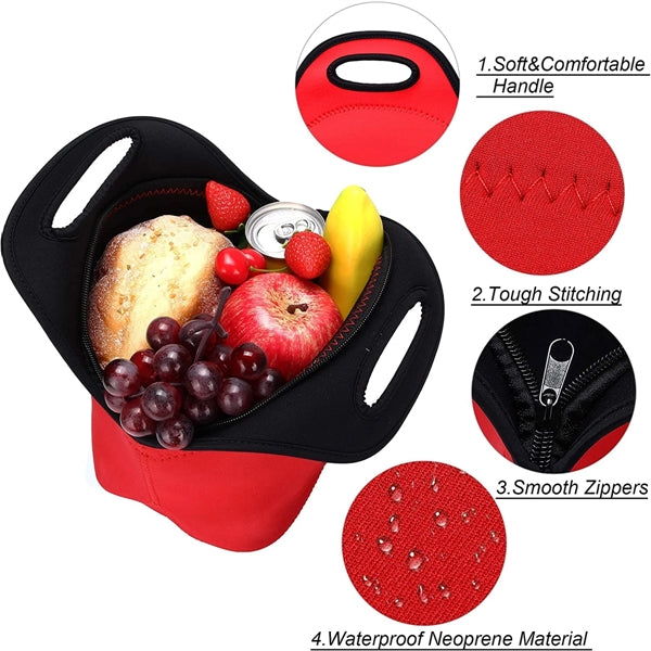 Neoprene Insulated Lunch Tote Bags