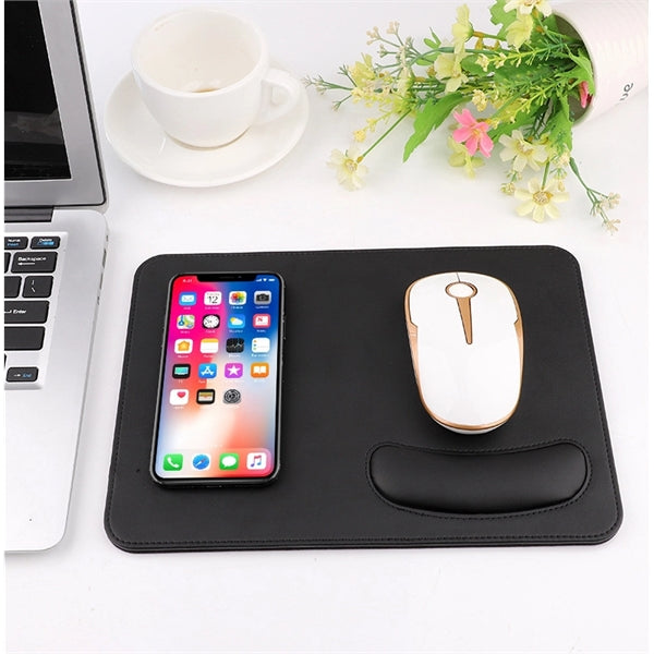 Wireless Charging Mouse pad with Wrist Rest