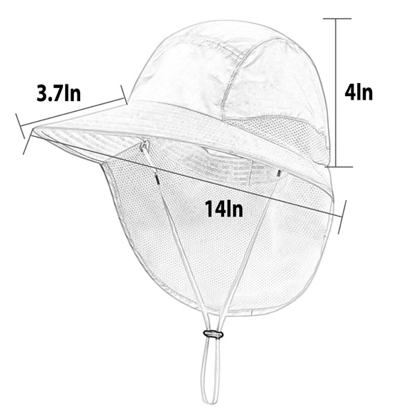 Fishing Hat with Neck Flap