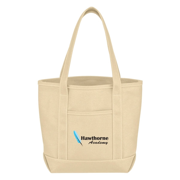 Small Cotton Canvas Yacht Tote Bag