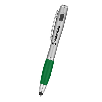 Trio Pen With LED Light And Stylus