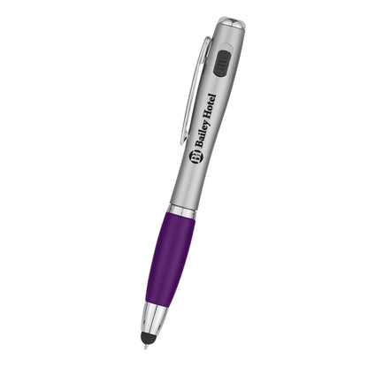 Trio Pen With LED Light And Stylus