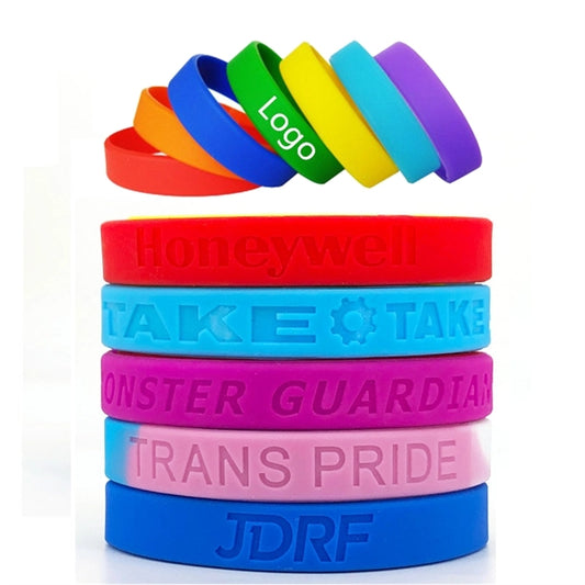 Silicone Wristbands Multicolored Rubber Bracelets