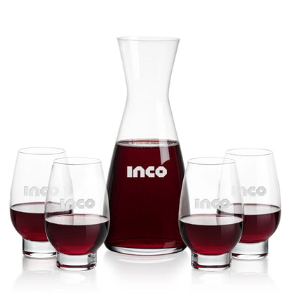 Portofino Carafe & Glenarden Stemless Wine