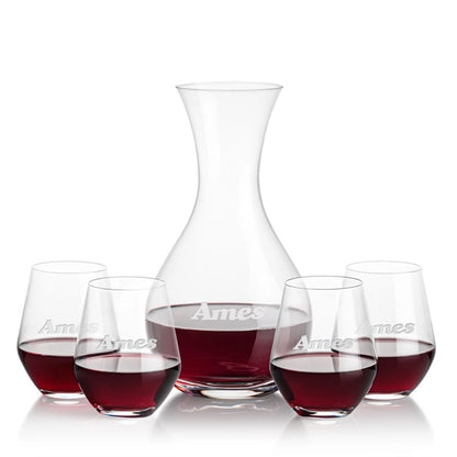 Adelita Carafe & Reina Stemless Wine