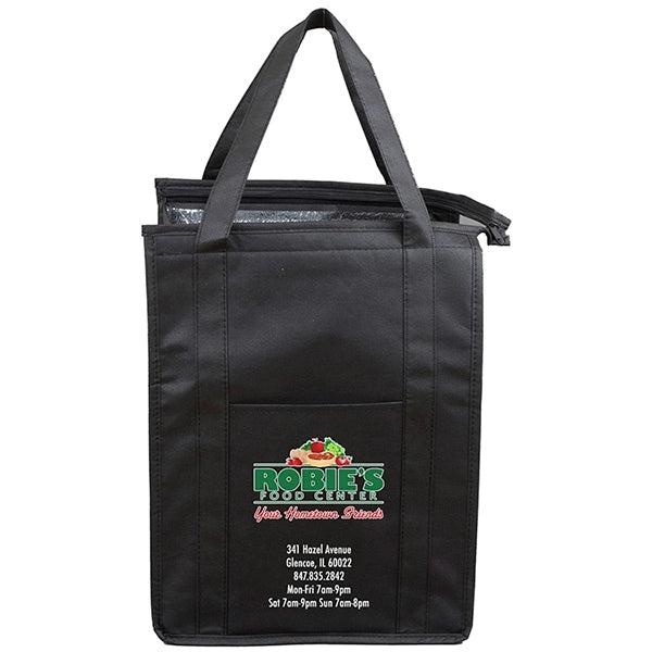 12" x 16" x 10" - SUPER COOLER Large Insulated Zipper Bag
