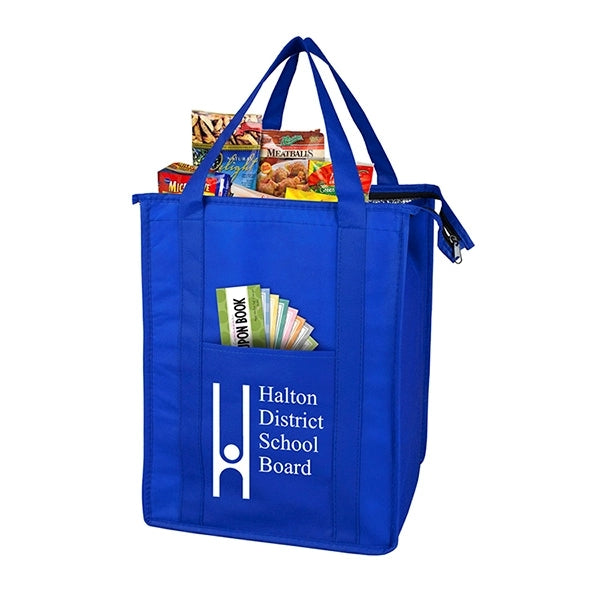 12" x 16" x 10" - SUPER COOLER Large Insulated Zipper Bag