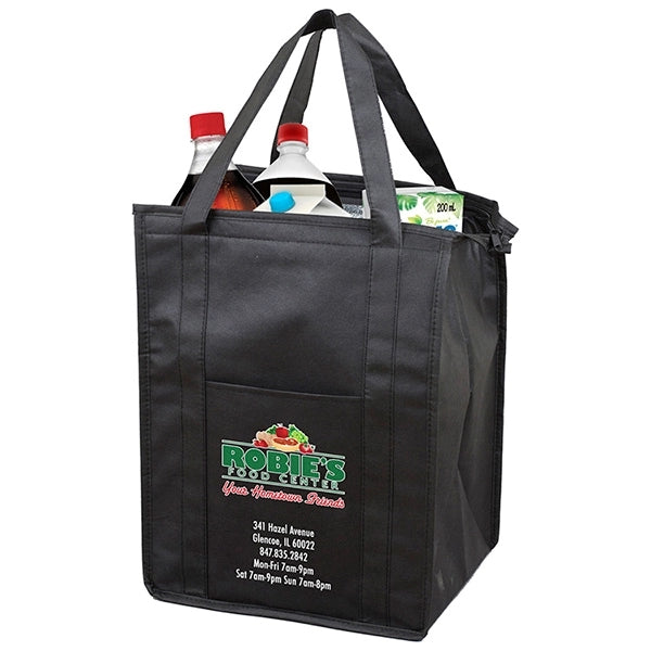 12" x 16" x 10" - SUPER COOLER Large Insulated Zipper Bag