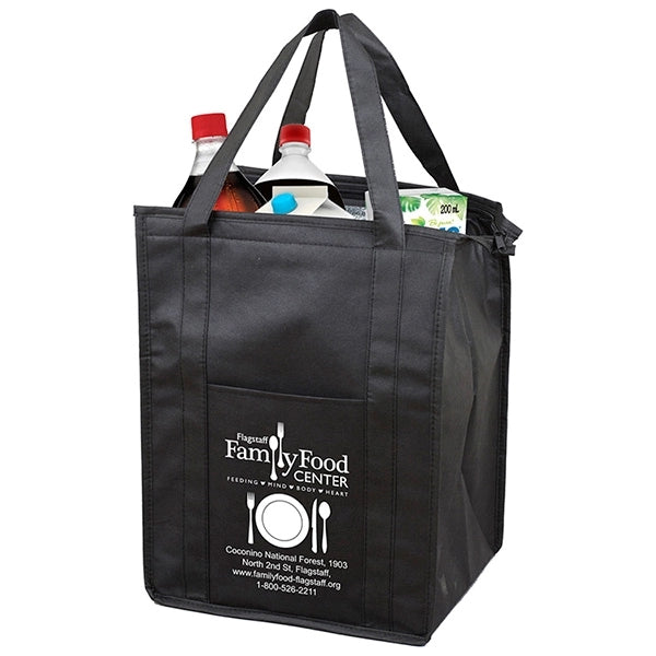 12" x 16" x 10" - SUPER COOLER Large Insulated Zipper Bag