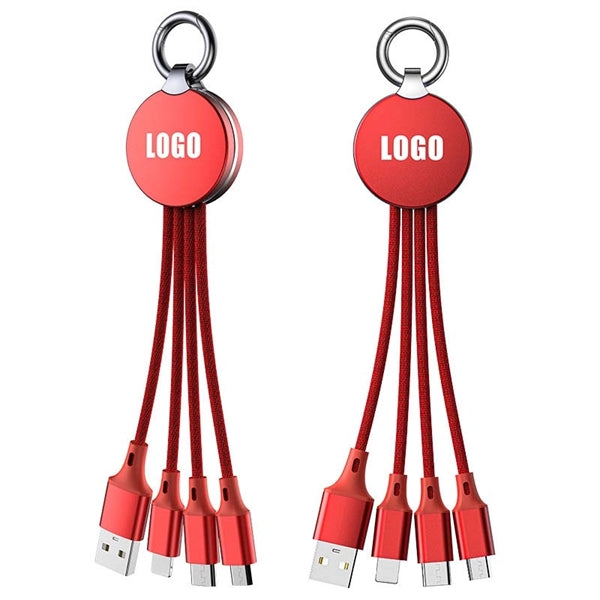 Retractable Charging Cable Keychain
