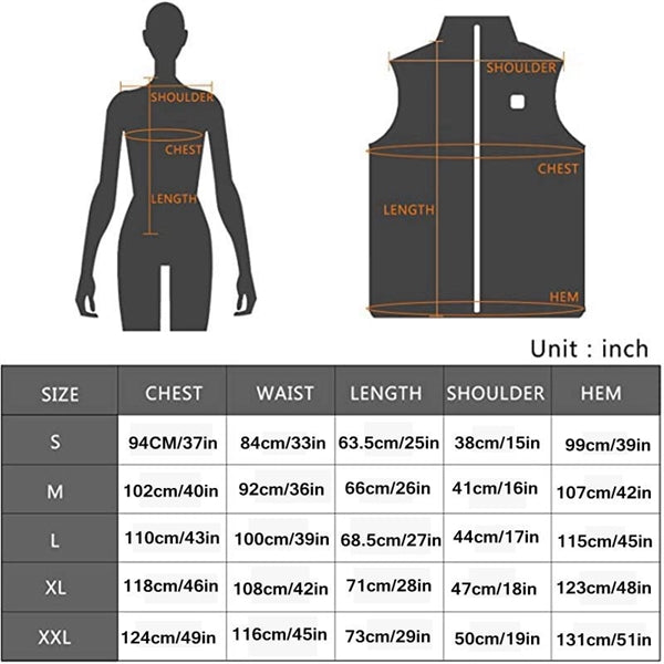 Women's Heated Vest with 3 Heating Levels