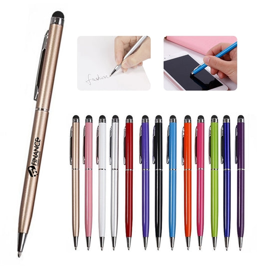 2 In 1 Slim Metal Touch Stylus Pen
