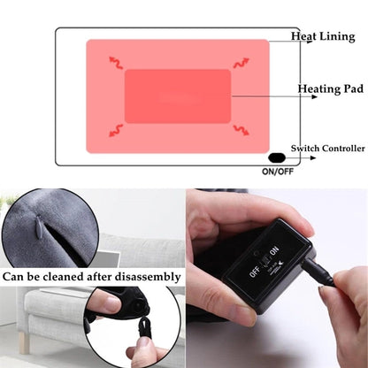 Usb Electric Heated Blanket Throw