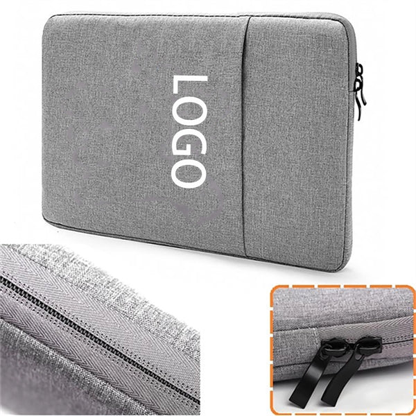11" Oxford Laptop Sleeves w/ Front Accessory Pocket & Zipper