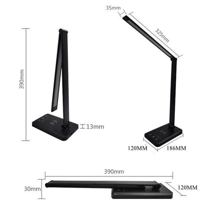 Study LED Desk Lamp with USB Charging Port and Calendar