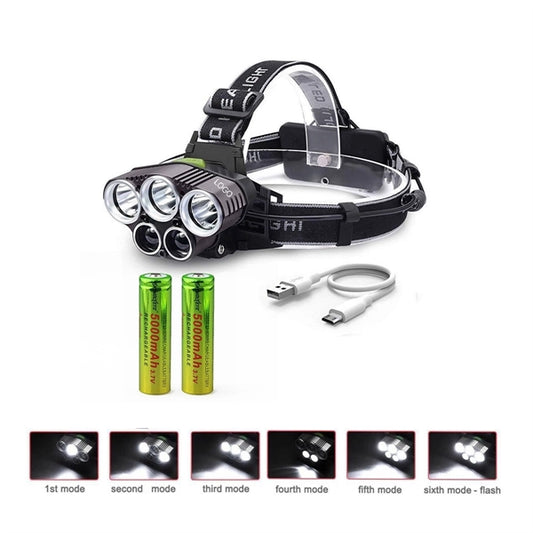 6 Modes Rechargeable Headlight