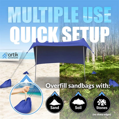 Pop Up Beach Tent Sun Shade for Camping Trips