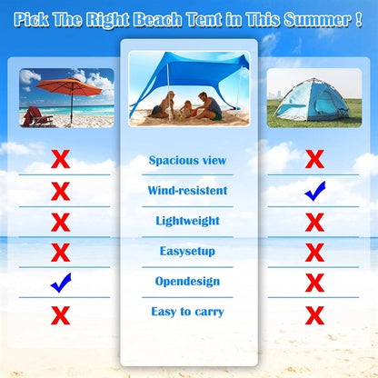 Pop Up Beach Tent Sun Shade for Camping Trips