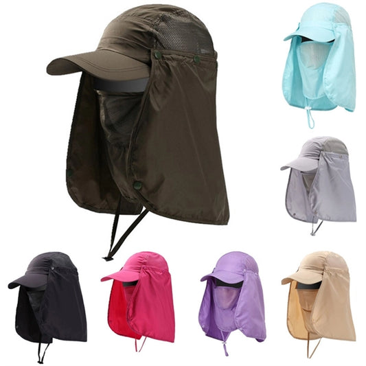 Multifunctional Fishing Hat With Neck & Face Flap Cover