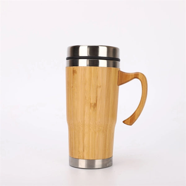 Stainless Steel Bamboo Tumbler