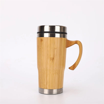 Stainless Steel Bamboo Tumbler