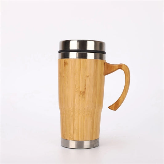 Stainless Steel Bamboo Tumbler