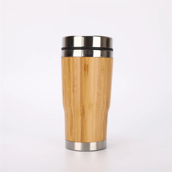 Stainless Steel Bamboo Tumbler