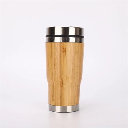 Stainless Steel Bamboo Tumbler