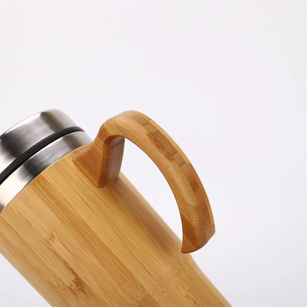 Stainless Steel Bamboo Tumbler
