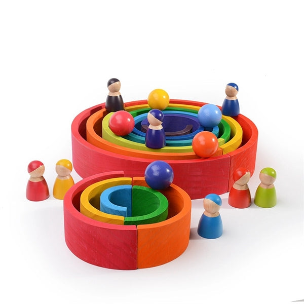 Rainbow Stacking