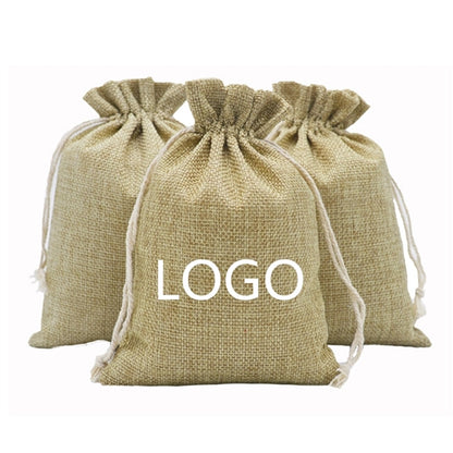 Burlap Drawstring Pouches