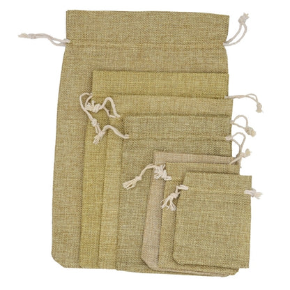 Burlap Drawstring Pouches