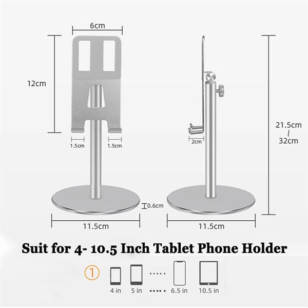 Aluminum Alloy Adjustable Tablet/ Phone Holder Stand