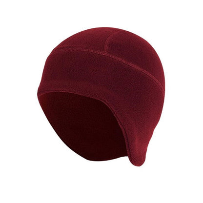 Fall Winter Polar Fleece Hat Double-Layer Lengthened Ear cap