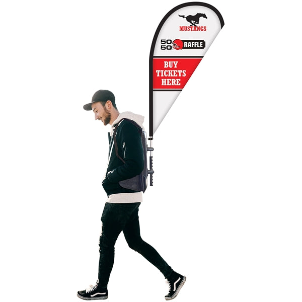 Basic Double Sided Teardrop Backpack Flag Kit