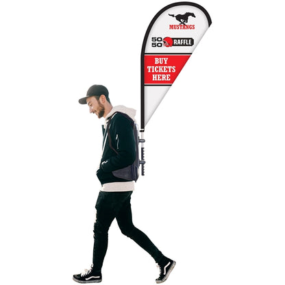 Basic Double Sided Teardrop Backpack Flag Kit