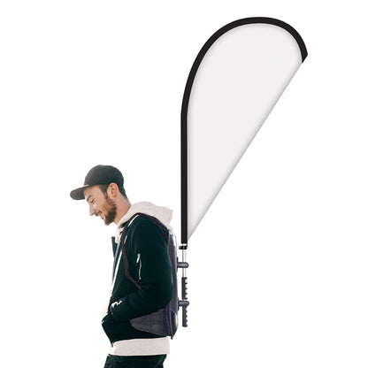Basic Double Sided Teardrop Backpack Flag Kit