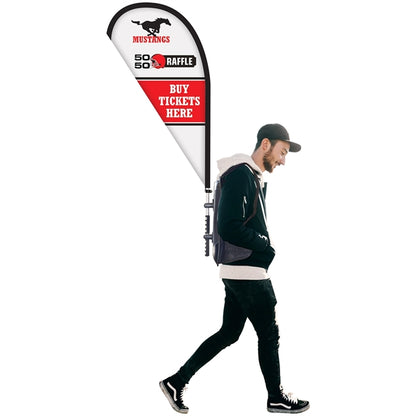 Basic Double Sided Teardrop Backpack Flag Kit