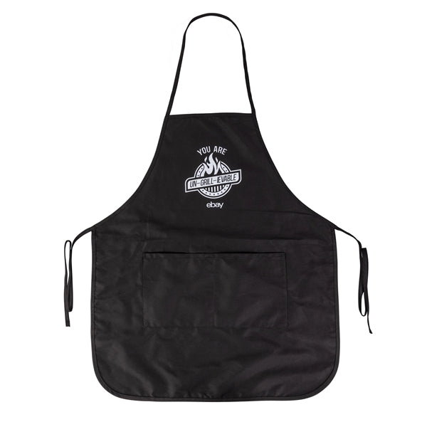 Cotton Twill Apron With Long Round Bottom