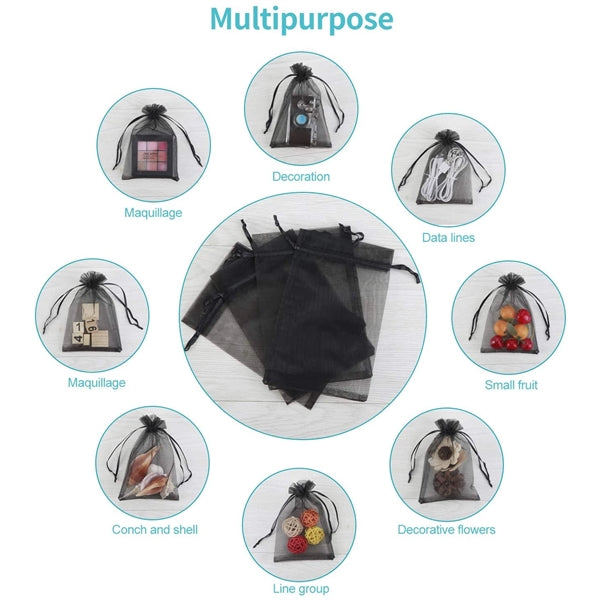 5"x7" Organza Drawstring Pouch