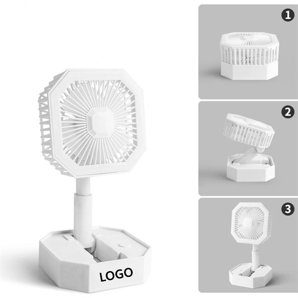 Adjustable Foldable Desktop Multi Function Fan With Lamp