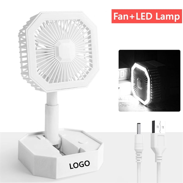 Adjustable Foldable Desktop Multi Function Fan With Lamp