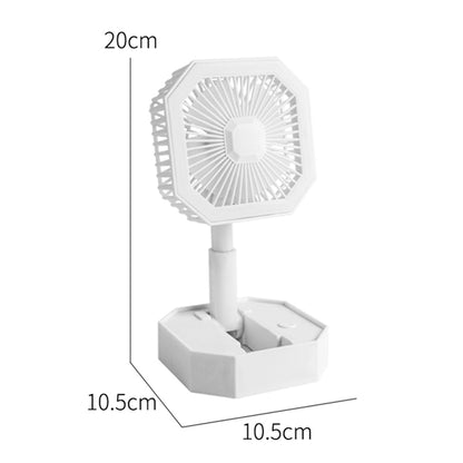 Adjustable Foldable Desktop Multi Function Fan With Lamp