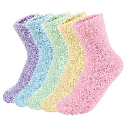 Plush Slipper Socks Women