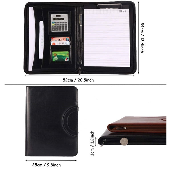 Business Padfolio with Calculator and Writing Pad